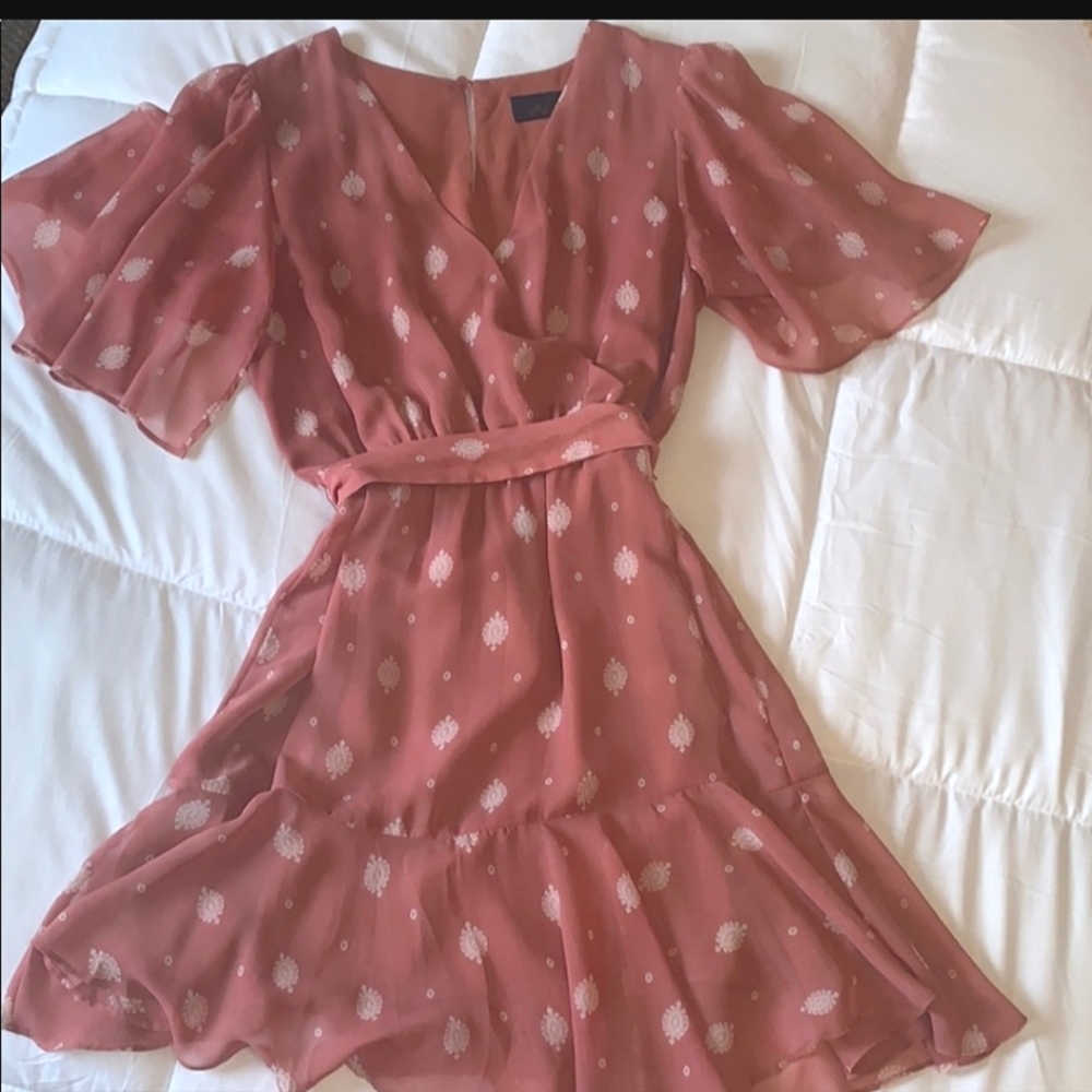 Francesca's Faux Wrap Dress
